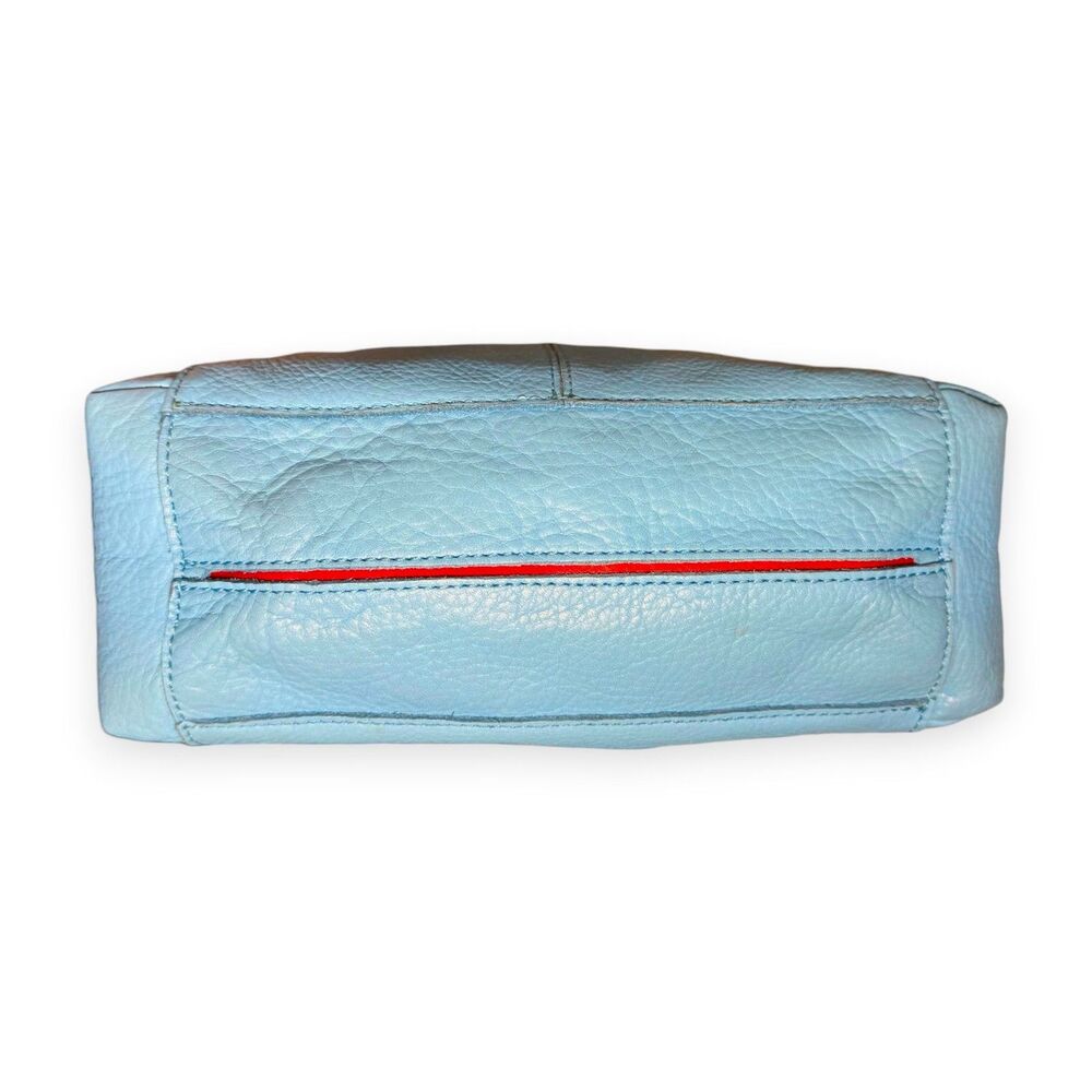 Hammitt Bryant Medium Sea Sprite Blue Leather Crossbody Shoulder Bag EUC - Picture 11 of 15